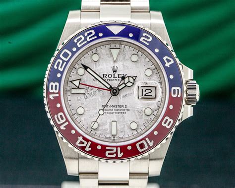 white gold rolex gmt master ii|Rolex GMT Master pepsi bezel.